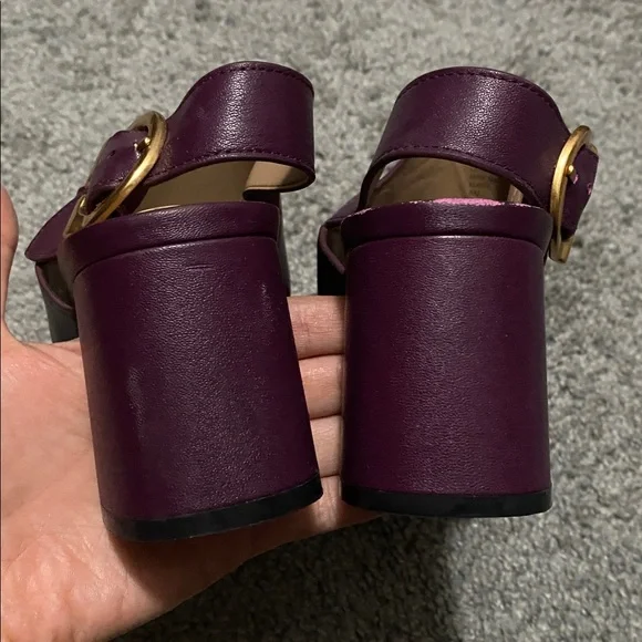 AEROSOLES Deep Purple Two-Band Slingback Sandals - Picture 3 of 3